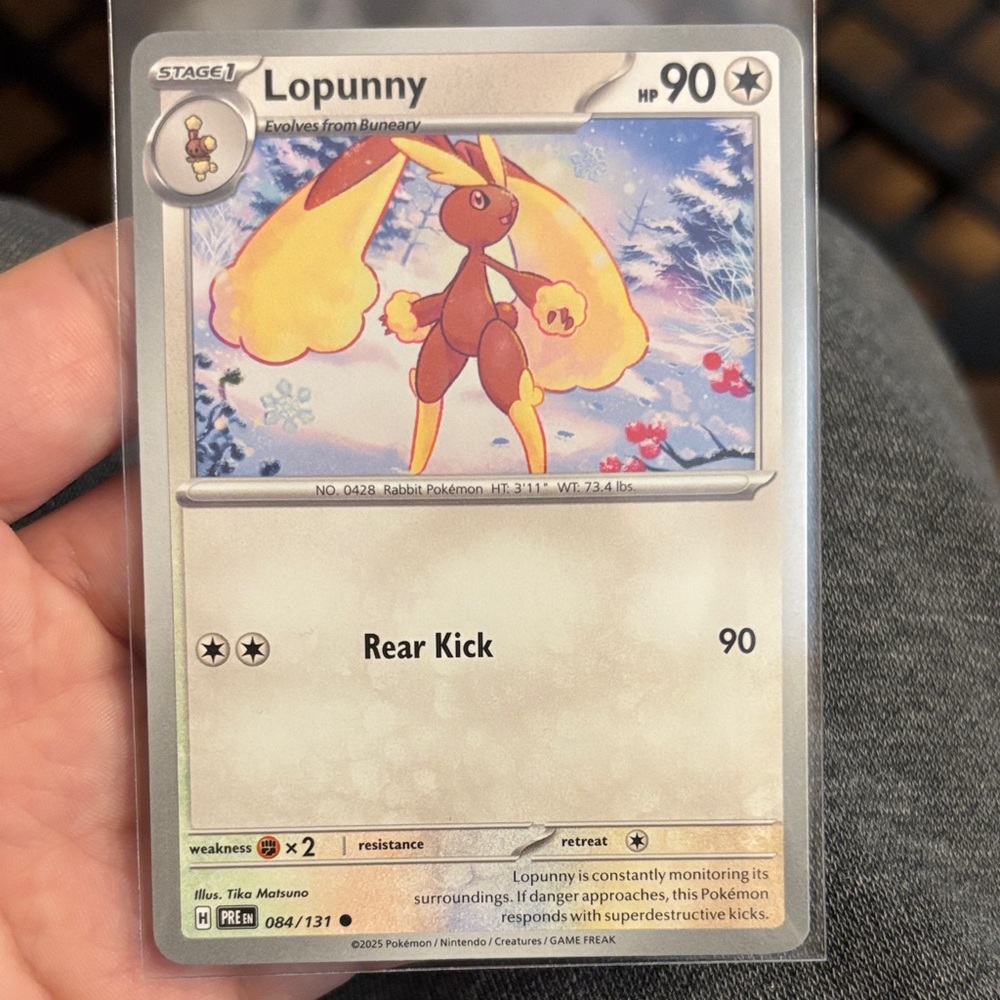 Pokémon Card with Blue and Yellow Design